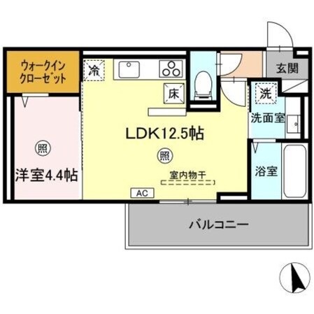 羽犬塚駅 徒歩42分 3階の物件間取画像